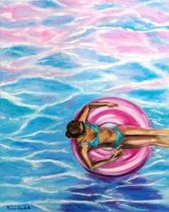 Sun-Kissed Dreams, 2025 (tuval üzerine yağlıboya)