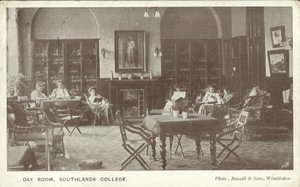 Gündüz odası, Southlands College, Roehampton, Londra (s/b fotoğraf) by Russian Photographer