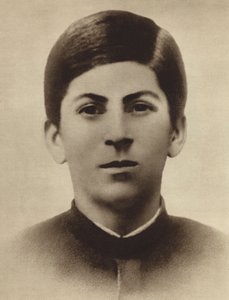 Joseph Stalin Gori ilahiyat okulundan mezun olduğu sırada, Gürcistan, 1894 by Russian Photographer