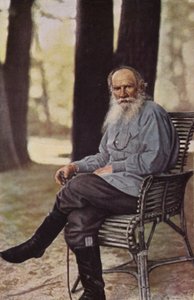 Leo Tolstoy (1828-1910), Rus romancı, kısa öykü yazarı ve oyun yazarı by Russian Photographer