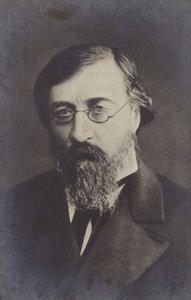 Nikolay Chernyshevsky (1828-1889), Rus filozof, sosyalist ve devrimci demokrat, 19. Yüzyıl sonu (s/b fotoğraf) by Russian Photographer