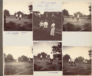 Rus İmparatorluk Ailesi, bir fotoğraf albümünden sayfa, c.1897-99 (s/b fotoğraf) (ayrıca bkz. 487673-80) by Russian Photographer