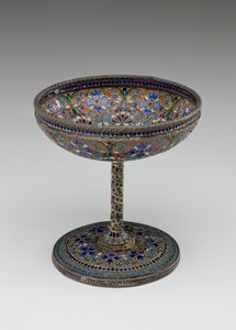 Kadeh, c.1880 (emaye) by Russian School