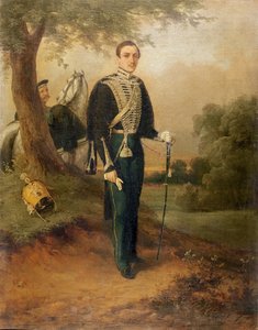 Mihail Yurieviç Lermontov (1814-41) by Russian School