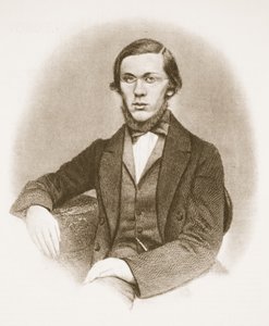Nikolai Dobrolyubov (sepya fotoğrafı) by Russian School