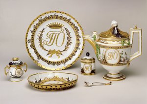 İmparatorluk Porselen Fabrikasından Orlov Çay servisi, St Petersburg, c.1765 (porselen) (ayrıca bkz. 74497)