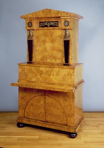 Secretaire Kitaplık, (karelya huş ağacı)