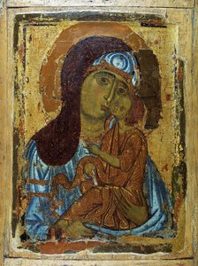 Virgin Eleusa, 13. yüzyılın başlarında.