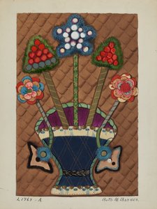 Coverlet Aplike Yorgan, c. 1936.
