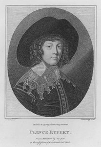 Prens Rupert (gravür) by S. (after) Harding