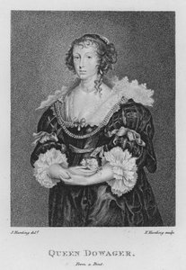 Kraliçe Dowager (gravür) by S. (after) Harding