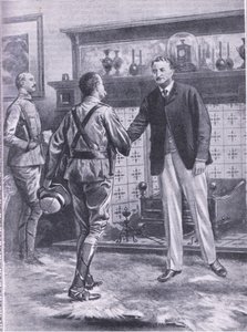 Kimberley Fransızlar tarafından rahatlatıldığında. General French ve Cecil Rhodes, Cassells Romance of Famous Lives, c.1940