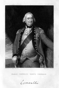 Charles Cornwallis 1738-1805, 1. Marki Cornwallis, 1839. by S. Freeman