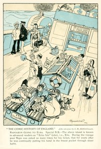 Napolyon, Elba'da sürgüne yolculuğunda by S. H. Hebblethwaite