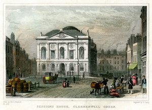 Sessions House, Clerkenwell Green, Islington, Londra, 1831.