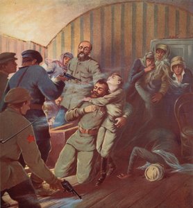 Rus Çarı Nicholas II ve ailesinin Bolşevikler tarafından öldürülmesi, Yekaterinburg, Rus Devrimi by S. Sarmat