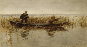 Ördek avı, 19. yüzyılın ikinci yarısı by S. Silvanovich