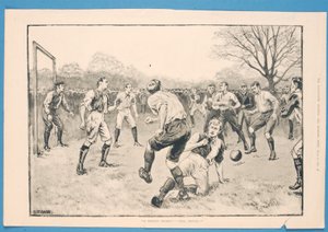 A Critical Moment - Well Centred, 'The Illustrated Sporting and Dramatic News'den, 21 Mart 1891 (litho)