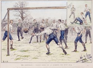 Corinthians, Richmond'da Preston North End'e Karşı - 'The Illustrated Sporting and Dramatic News'den Üçüncü Gol