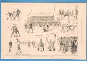 'The Illustrated Sporting and Dramatic News'ten Football Association Cup Müsabakasının Final Beraberliği, 6 Nisan 1889 (taşlı taş)