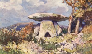 Grandmont Dolmeni (renkli taş baskı) by Sabine Baring-Gould