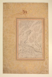 Ejderha ve Bulutlar, ca. 1600. by Sadiqi Beg.