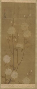Sarkık kiraz dalları çiçek açıyor, Edo dönemi, 18. yüzyılın ortaları ile 19. yüzyılın başları. by Sakai Hoitsu