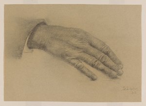 Uzanmış el çalışması by Sally Lohr (signed by artist)