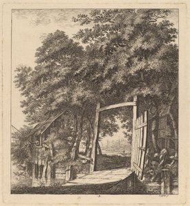 Bir Gölün Yanında Rustik Bir Kapı, 1764.