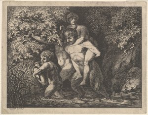 Satyr ailesi, hareket halinde, 18. Yüzyıl.