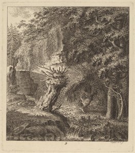 Bir Pollard Ağacı ile Ormanlık Peyzaj, 1764.