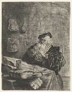 çakı olan adam by Salomon Koninck (attributed to)