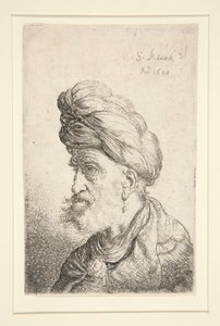 Türbanlı adam büstü by Salomon Koninck