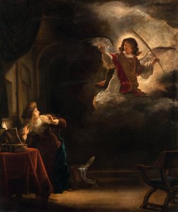 Duyuru - Tablo Salomon Koninck (1609-1656) - 1655 - Tuval üzerine yağlıboya - 72,5x61,5 - Hallwylska Museet, Stockholm by Salomon Koninck