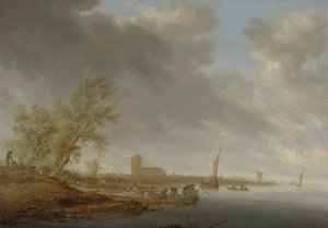 Naarden Manzaralı Nehir Manzarası, 1642.