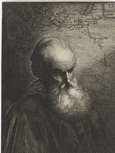 Sakallı yaşlı bir adamın portresi by Salomon Savery