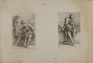 (Figürin Serisi) Sivri Başlı Oturan Figürin by Salvator Rosa