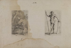 (Figürin Serisi) Sivri Miğferli Oturan Adam by Salvator Rosa