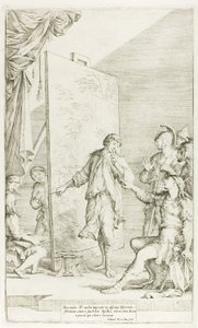 Apelles Stüdyosunda İskender by Salvator Rosa