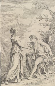 Apollo ve Cumaean Sibyl, yaklaşık. 1661. by Salvator Rosa