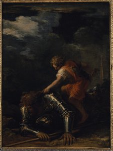 David ve Goliath (tuval üzerine yağlı boya)