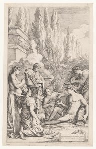 Genius van Salvator Rosa by Salvator Rosa