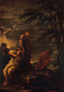Demokritos ve Protagoras, 1663-1664 by Salvator Rosa
