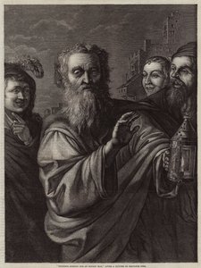 Dürüst Bir Adam Arayan Diogenes by Salvator Rosa