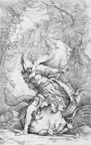 Jason ve Ejderha, ca. 1663-64. by Salvator Rosa