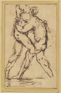 Ringkämpfer by Salvator Rosa