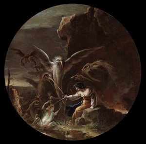 Büyücülük Sahneleri: Sabah, 1645-49 dolayları (tuval üzerine yağlı boya) by Salvator Rosa