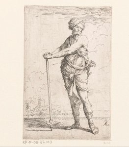 Savaş çekici ile asker Küçük rakamlar (dizi adı) Heykelcik (seri adı) by Salvator Rosa