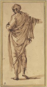 Ayakta duran şekil by Salvator Rosa