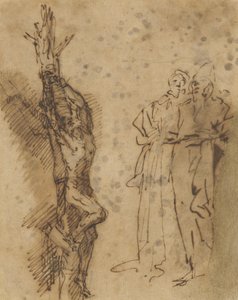 Polycrates için Çalışmak? Çarmıha Gerilme, c.1662 by Salvator Rosa